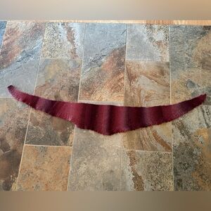 🧶 Hand knit shawl/scarf with lacy edging